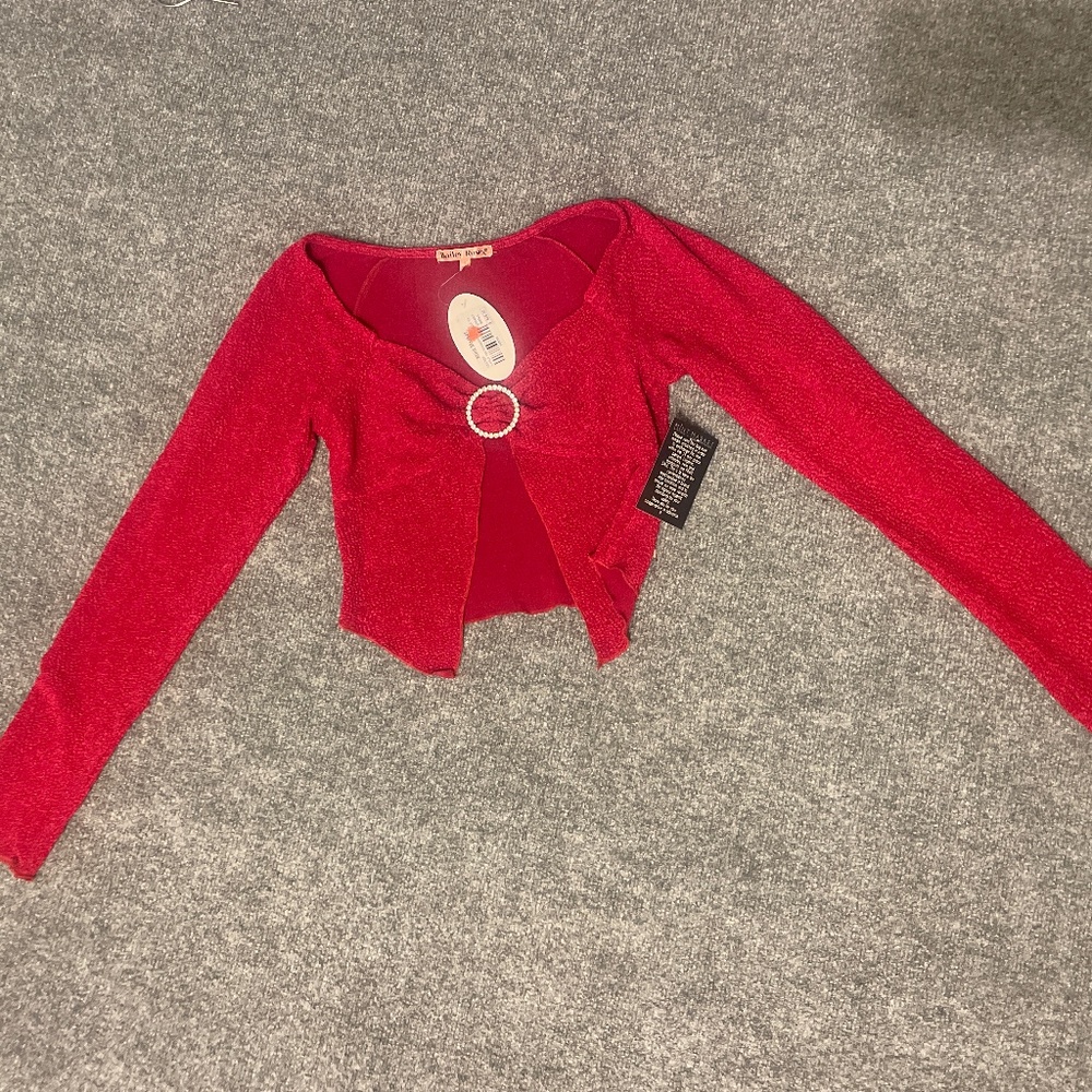 Dark pink crop top